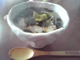 残りご飯でお茶漬け