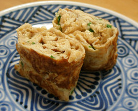 油揚げと小ねぎ入り卵焼き お弁当のおかず