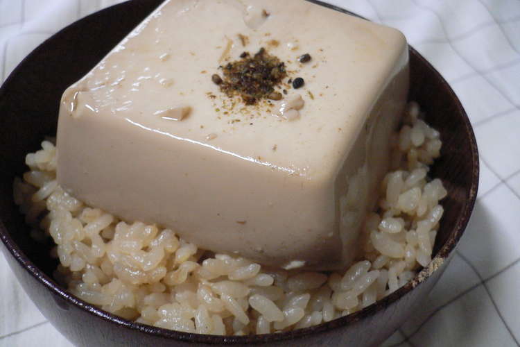 おでんの残り汁でとうめし 豆腐飯 レシピ 作り方 By Niinii クックパッド 簡単おいしいみんなのレシピが354万品