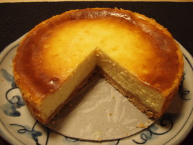 ヨーグルトでさっぱりベイクドチーズケーキ