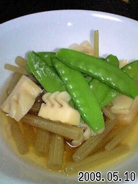 簡単☆たけのこ、ふき、きぬさや、煮物