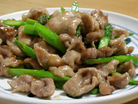 豚肉の塩ソース炒め お弁当のおかず