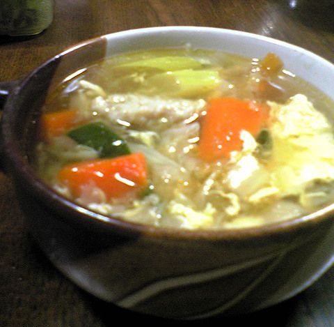 餃子の種☆野菜たっぷり肉団子スープの画像
