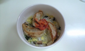 ふんわりたまごスープ飯食べchina
