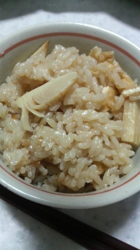 。・:*うちの筍ご飯*:・。