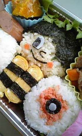 キャラ弁★ゲゲゲの鬼太郎&目玉親父