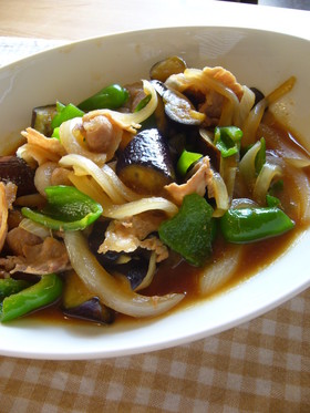 豚肉と夏野菜の甘味噌炒め