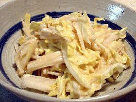 えのきと白菜の胡麻風味あえ