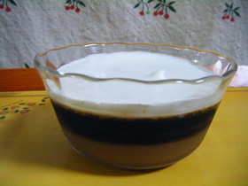 3層コーヒーゼリー