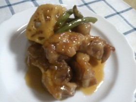 簡単☆鶏肉の照り焼き♪マーマレード風味☆