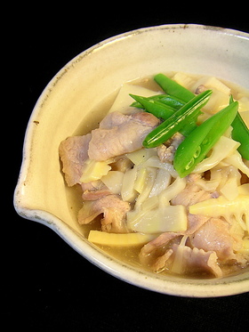 たけのこの塩あんかけ