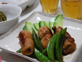 豚薄切り肉のえのき巻き