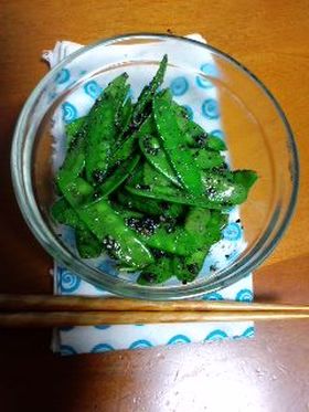 今が旬!きぬさやのごまあえ