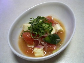 完熟トマトの美味しいサラダ♡