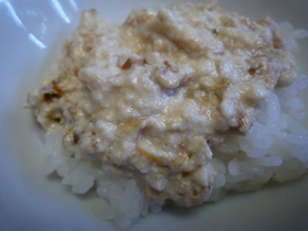 微妙~なおいしさ☆冷奴風ごはん
