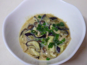 なすのとろとろ茶碗蒸し