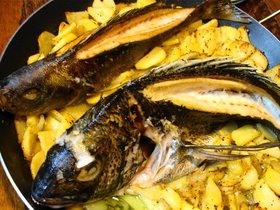 白身魚のオーブン焼き