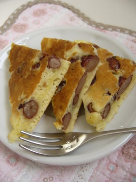 ホットケーキミックスで☆豆パン風