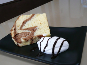 ふんわりしっとり マーブルチョコシフォン
