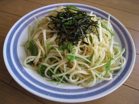 ★シャキシャキ水菜の明太子スパゲティ