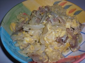 簡単!玉子と玉ねぎと豚肉の炒め物