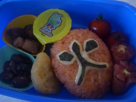 シンケンレッドのキャラ弁♪