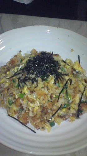 めんつゆで簡単白身さかなフライチャーハン