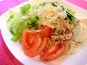 ランチに!すぐできるサラダうどん♥