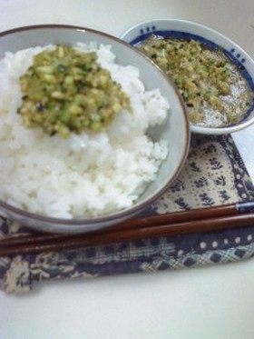 夏のキュウリと茄子のだし