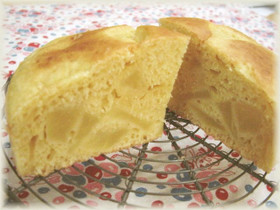 ノンオイル国産粉りんごケーキ*もちもち系