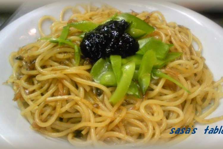 のりの佃煮となめたけパスタ レシピ 作り方 By Sasa0710 クックパッド