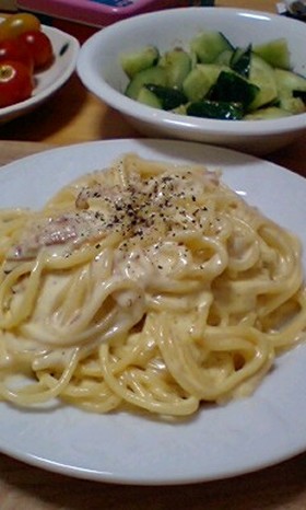 お店の味*濃厚カルボナーラv