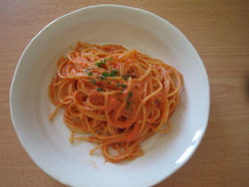 パプリカ×リコッタのパスタ