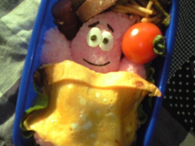 キャラ弁 スポンジボブのパトリック レシピ 作り方 By あおぞらキッチン クックパッド