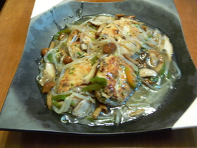 あんかけ豆腐ハンバーグ