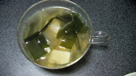 中華風!?豆腐とわかめのスープ☆彡