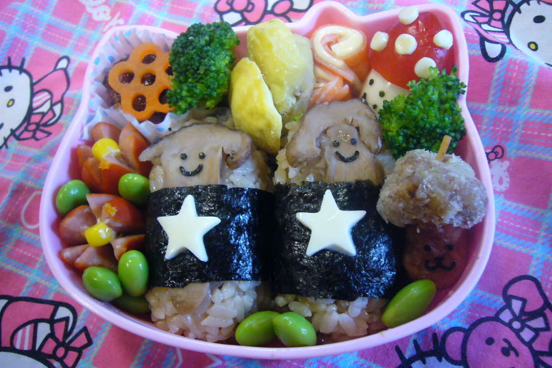 ｷｬﾗ弁 秋のﾏﾂﾀｹおにぎり レシピ 作り方 By Emie クックパッド 簡単おいしいみんなのレシピが379万品