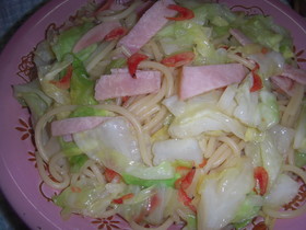 スパゲティー(春キャベツと桜エビ)