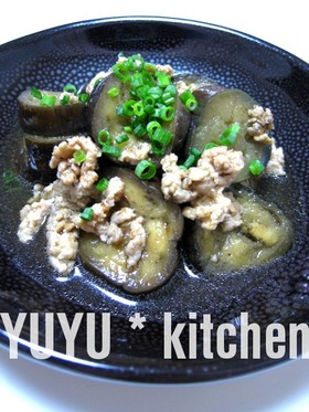 茄子と挽肉の簡単あっさり煮♪