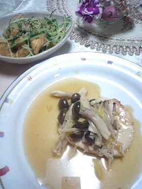 水菜と油揚げのヘルシーお浸し☆
