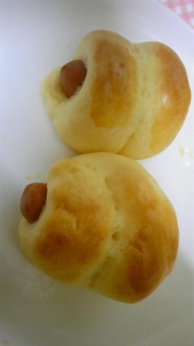 短時間で☆手作りソーセージパン♪