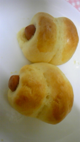 短時間で☆手作りソーセージパン♪