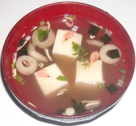 川海老入り松茸のお吸い物