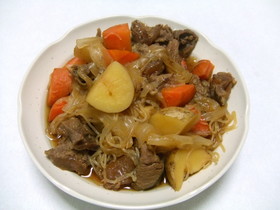 牛すじの肉じゃが