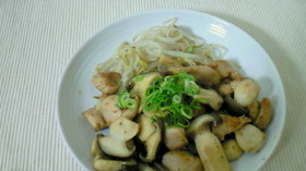ミノとシメジの炒め物