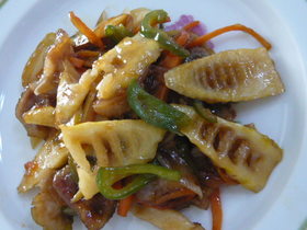 タケノコと豚肉の中華炒め