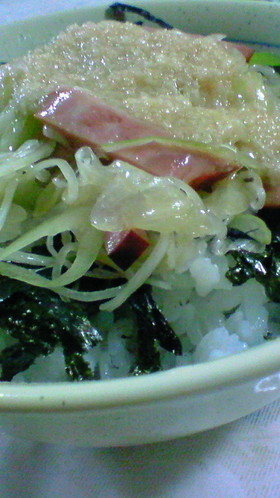 なんちゃってネギとろ(とろろ)丼
