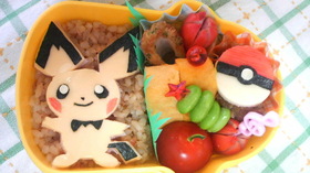 キャラ弁モンスターボール♪ピチュー♪