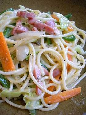 超簡単♪ 春野菜のクリームパスタ!
