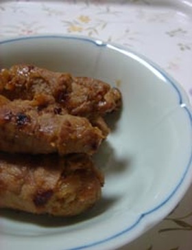 お弁当に♪人参肉巻きしょうが焼き♪